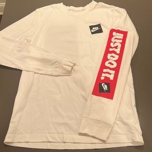 Nike Men’s small long sleeve white shirt